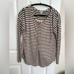 Splendid cotton front with silk back top